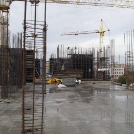 ЖК Континент | Монтаж вертикальных конструкций 7-го этажа секции 1