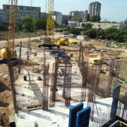 ЖК Континент | Монтаж вертикальных конструкций подвала